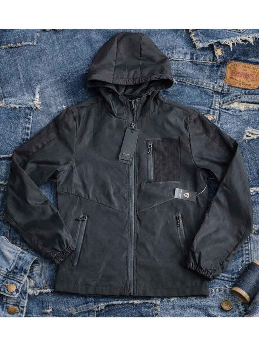 Fried Denim NWT Jacket Hooded Men’s Size Small OG Price $89 Black